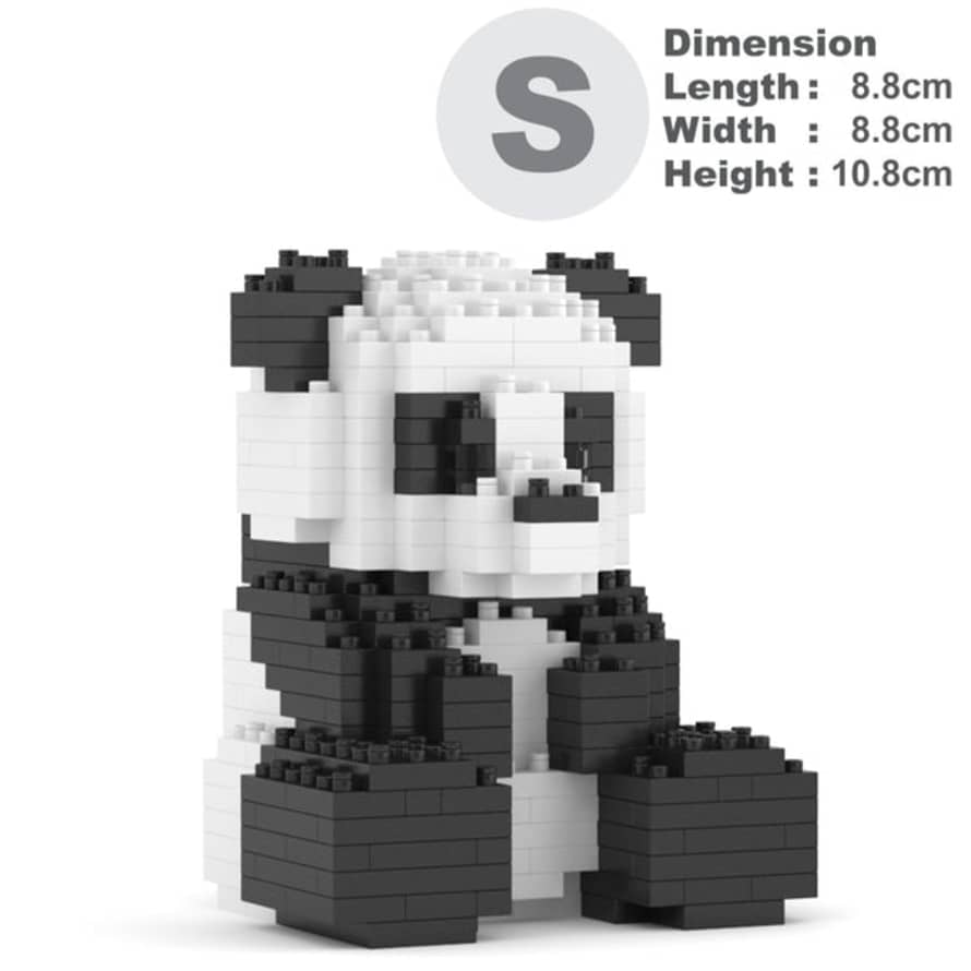 Jekca Building Blocks 370pcs Panda Mini 01s St19am01