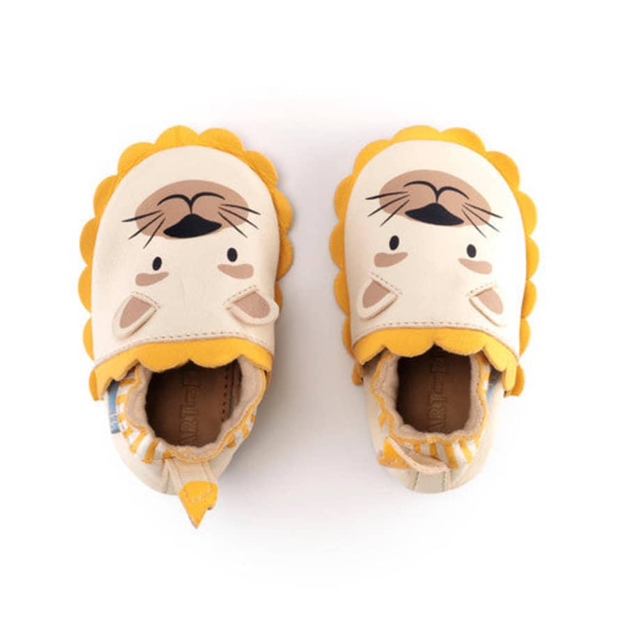 Start-rite : Fable Leather Moccasins - Lion / Cream Leather