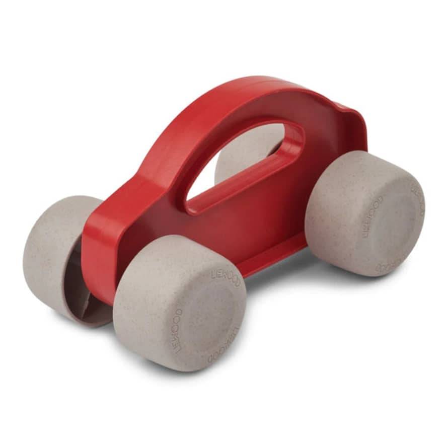 Liewood : Cedric Toy Car - Apple Red / Sandy