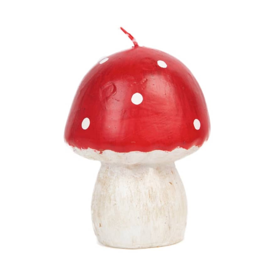 Talking Tables Red Toadstool Mushroom Candle - Large