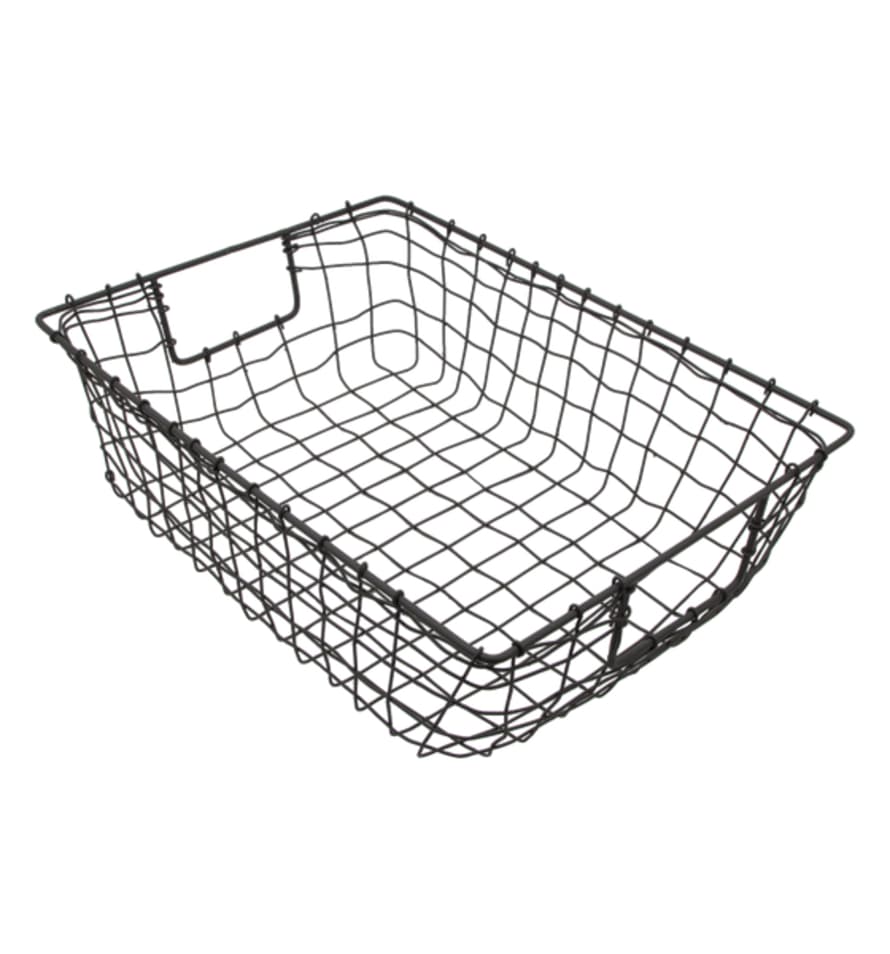 Fog Linen Work Woven Wire Drawer Basket