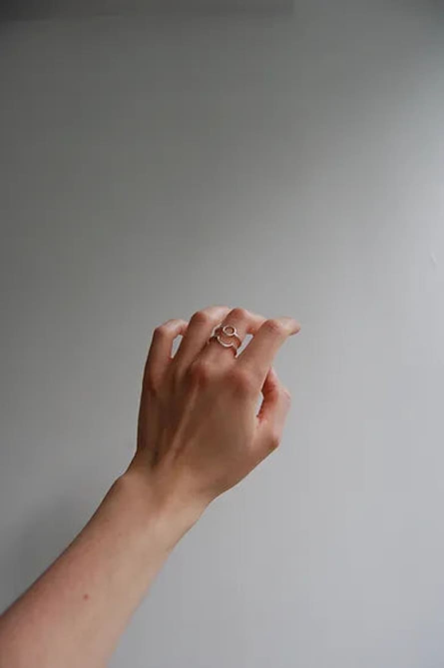 Atypical Thing Stacking Intersecting Moon Ring