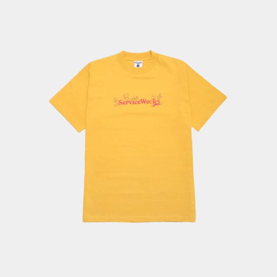 Service Works Chase T-shirt - Gold