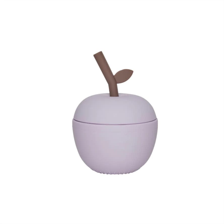 OYOY : Apple Silicone Drinking Cup - Lavender