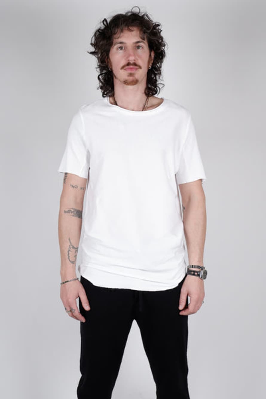 Hannes Roether Roundneck Cotton T-shirt White