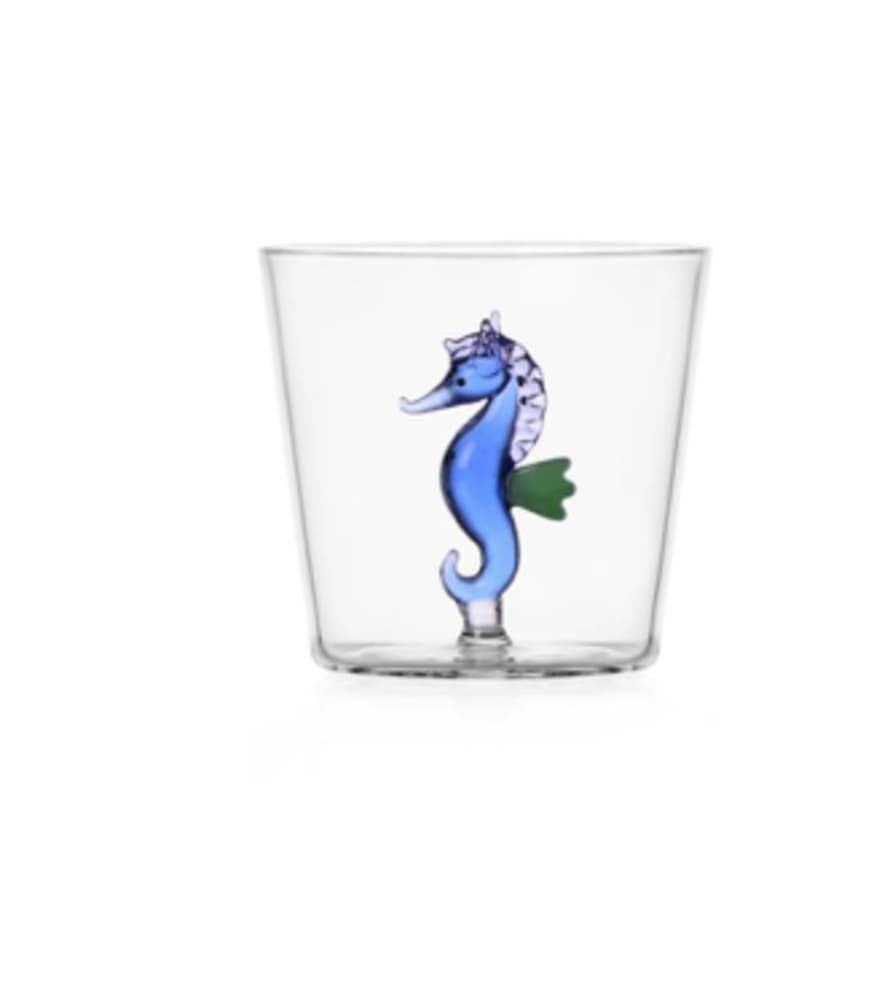 Ichendorf Milano bicchiere cavalluccio marino blu