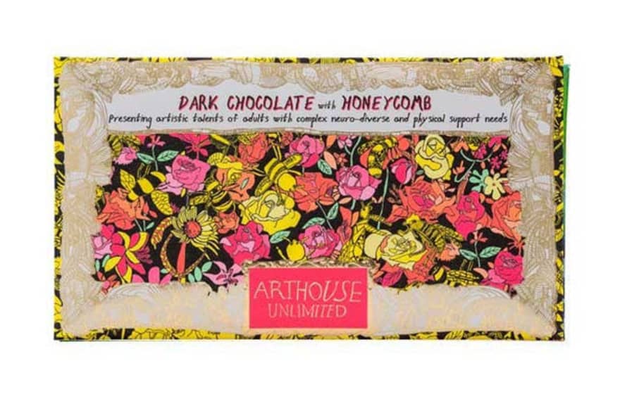 ARTHOUSE Unlimited Bee Free, Dark Chocolate Bar With Honeycomb