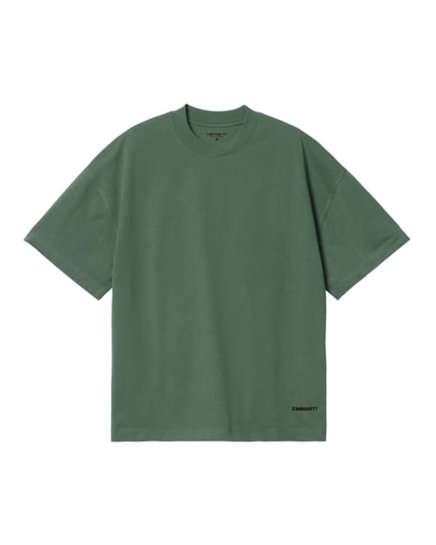 Carhartt Camiseta Ss Link Script - Park/black