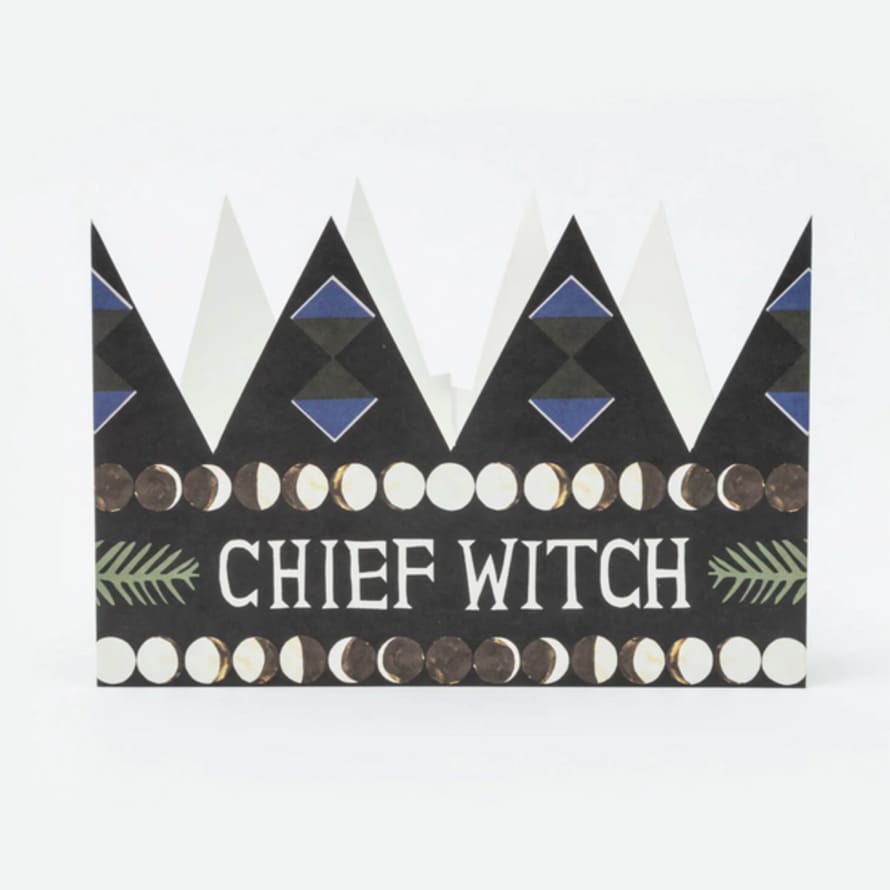 Hadley Paper Goods Chief Witch Crown Card