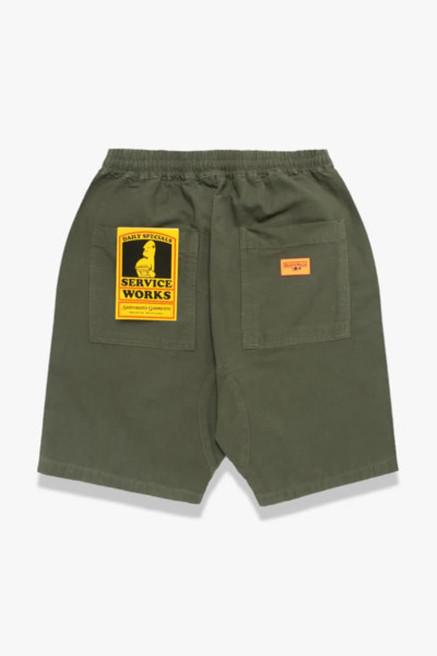 Service Works Short Classic Canvas Chef Olive