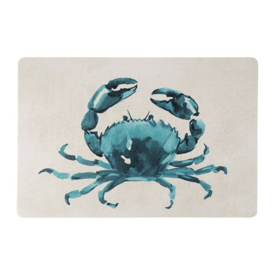 Distinctly Living Aquamarine Crab Placemat