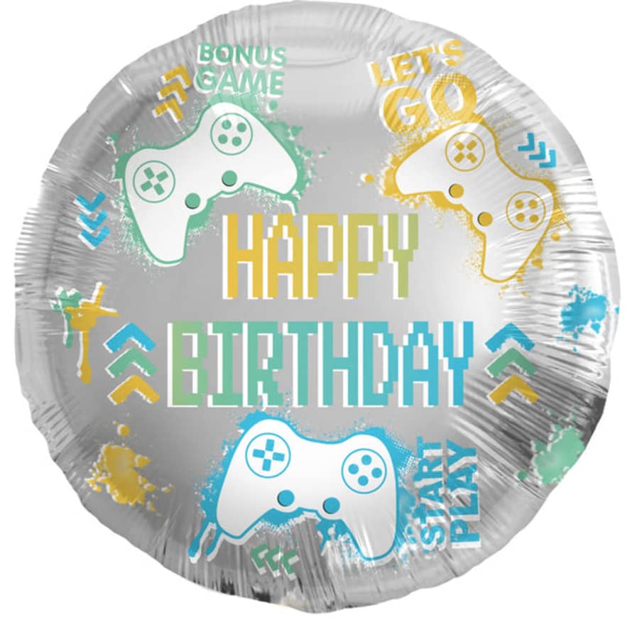 Folat Foil Balloon Birthday Gaming - 45 Cm