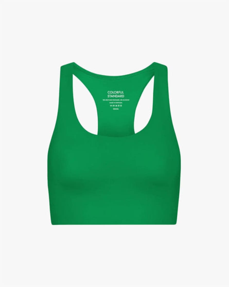 Colorful Standard Active Cropped Bra Kelly Green