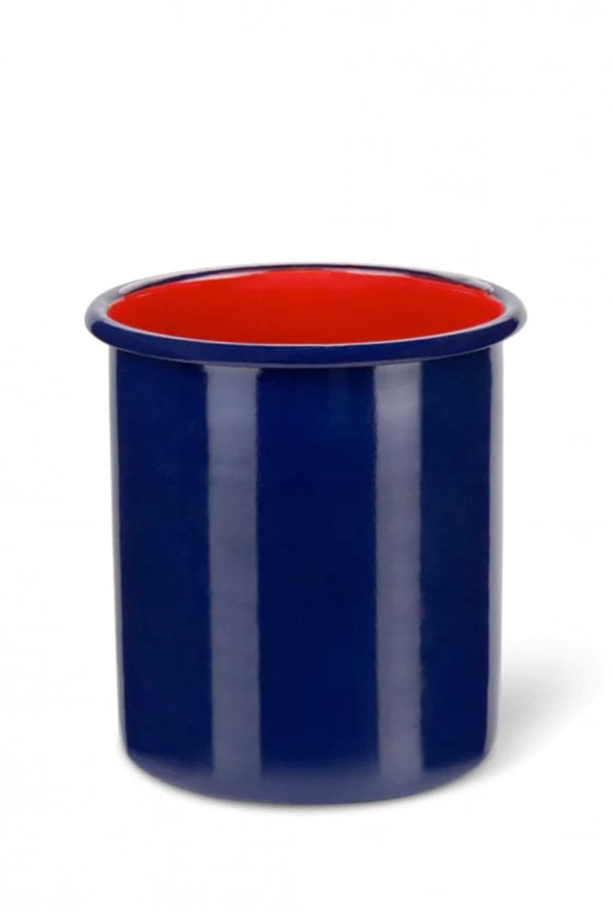 The Home Collection Tall Enamel Utensil Holder In Midnight Blue