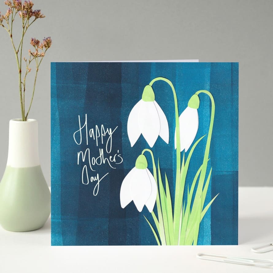 Fiona Clabon Happy Mother's Day Snowdrops Card