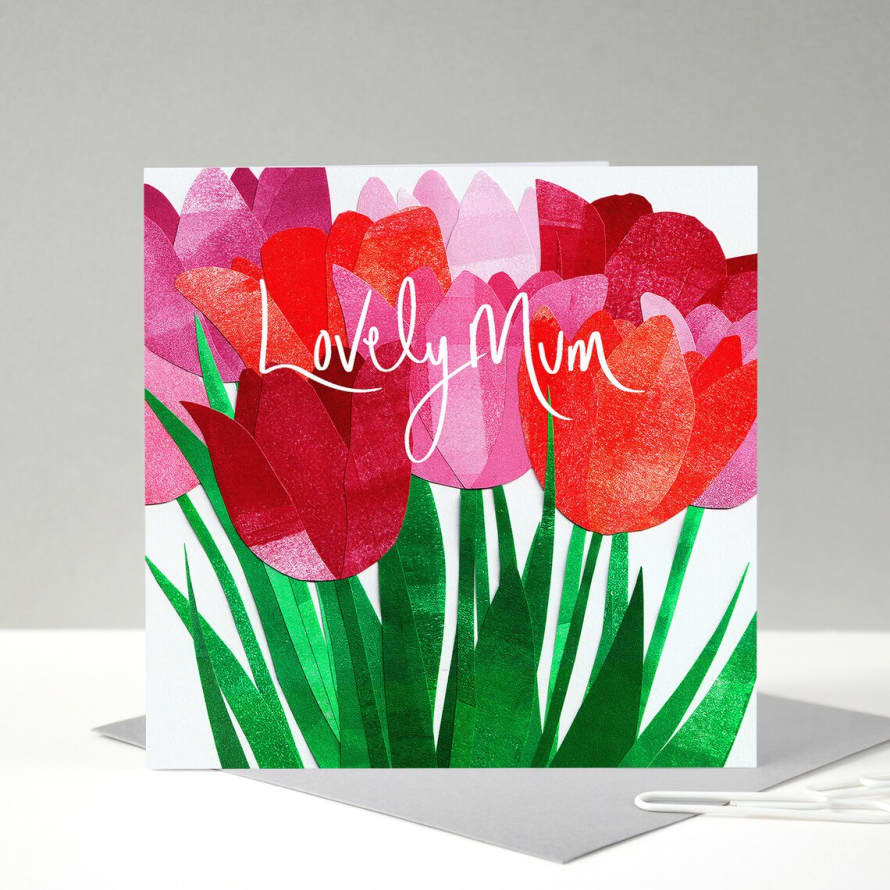 Fiona Clabon Lovely Mum Tulips - Mother's Day Card