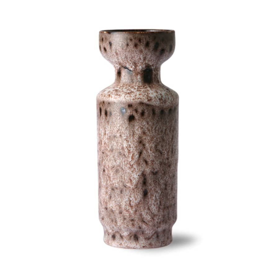 HK Living Lava Brown Ceramic Vase