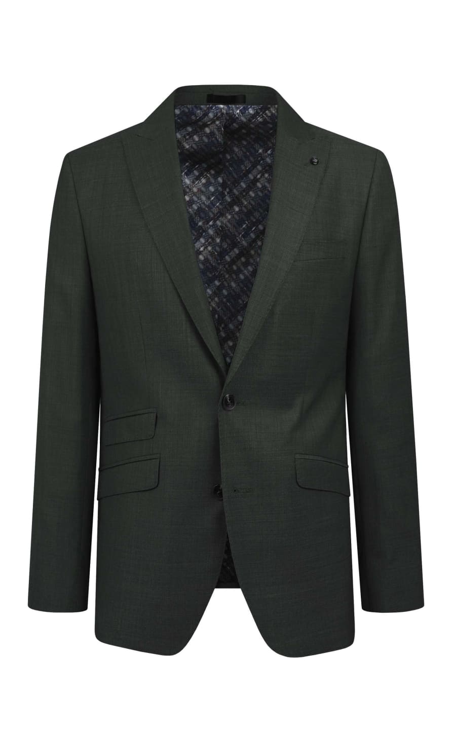 Torre Textured Suit Jacket - Green