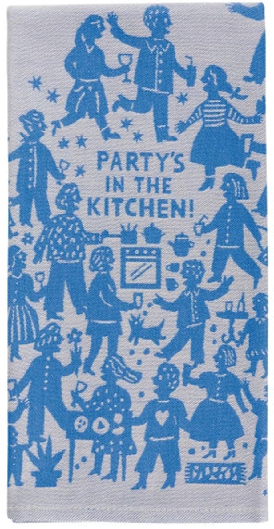Blue Q Party's In The Kitchen Tea Towel
