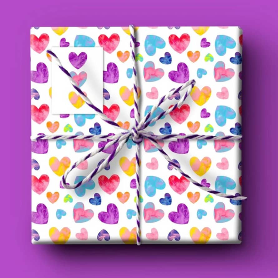 Curlicue Proud Hearts - Wrapping Paper Set