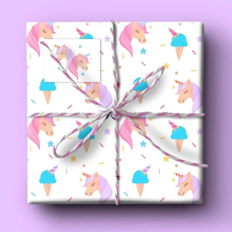 Curlicue Sprinkles Of Magic - Wrapping Paper Set