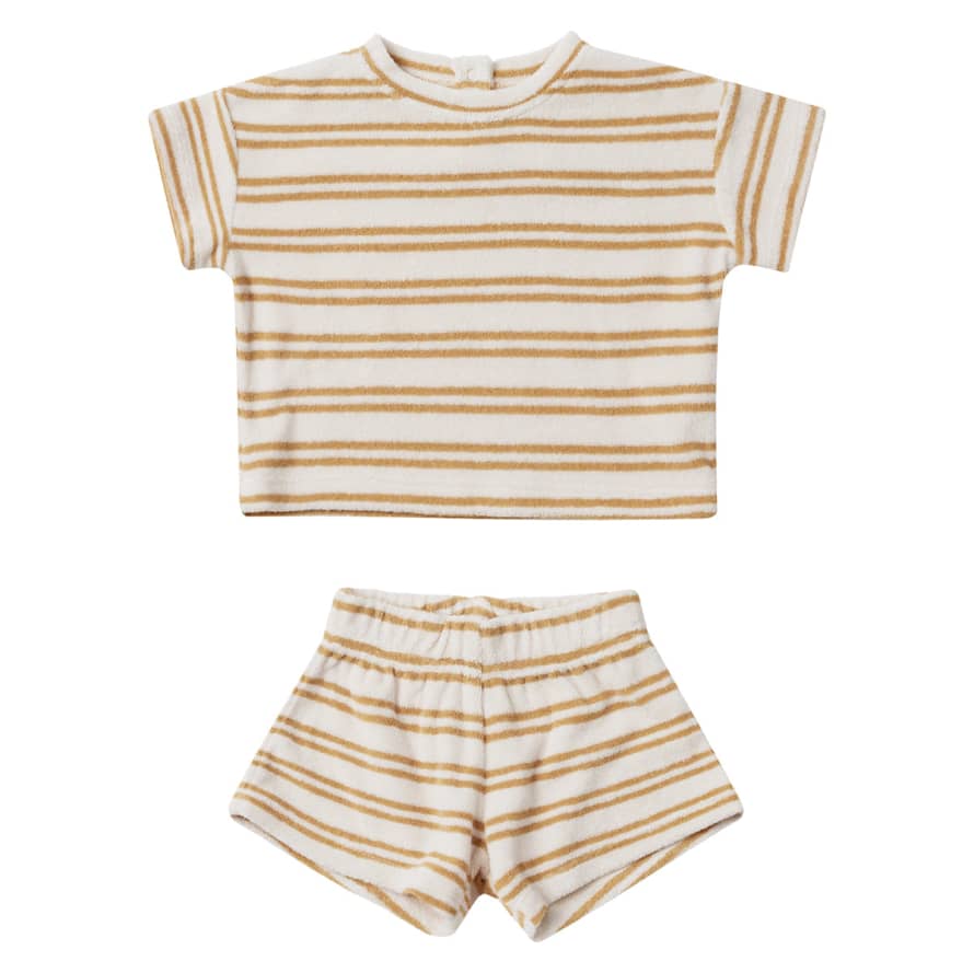 Quincy Mae Quincy Mae Terry Tee And Shorts Set