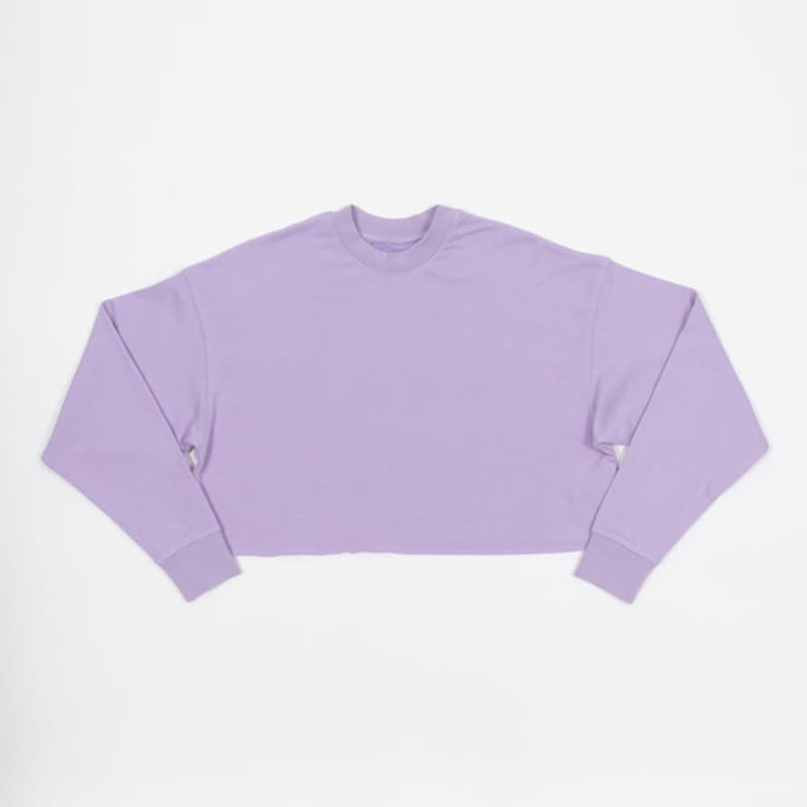 JJXX Womens Caia Cropped Sweatshirt In Lilac Purple