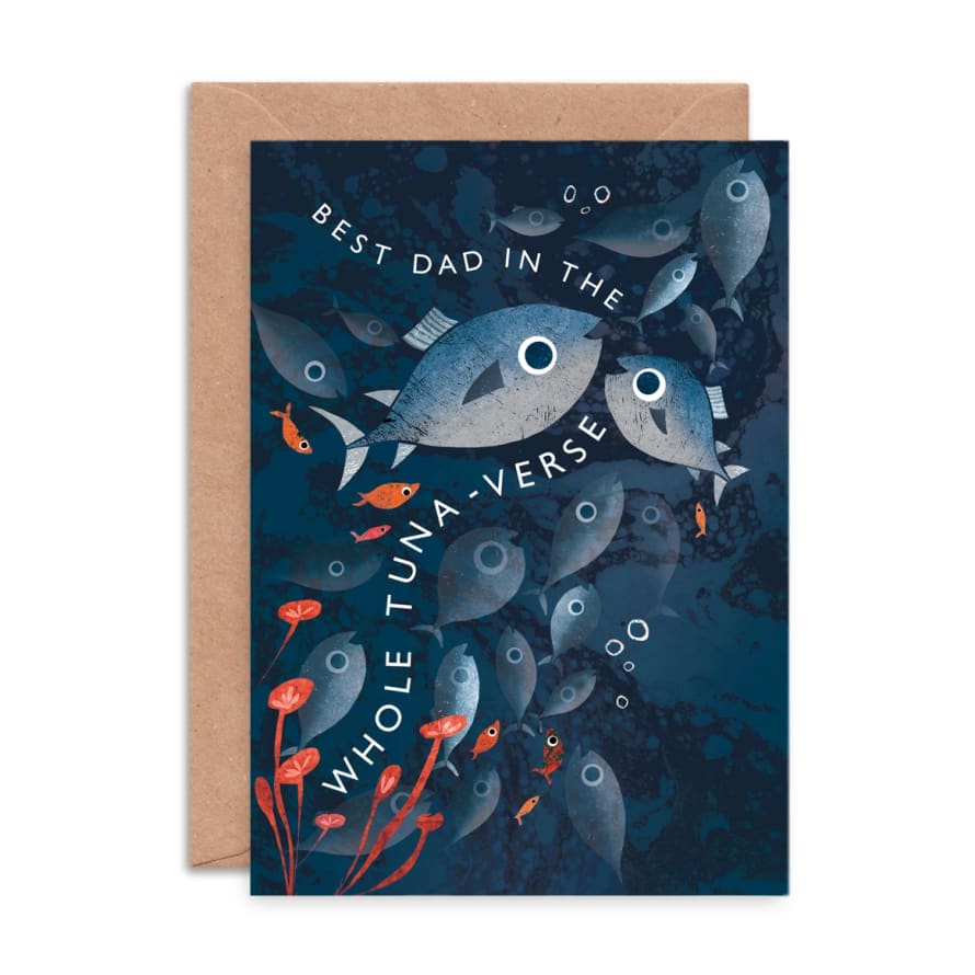 Emily Nash Illustration Best Dad Tuna-Verse Father’s Day Card