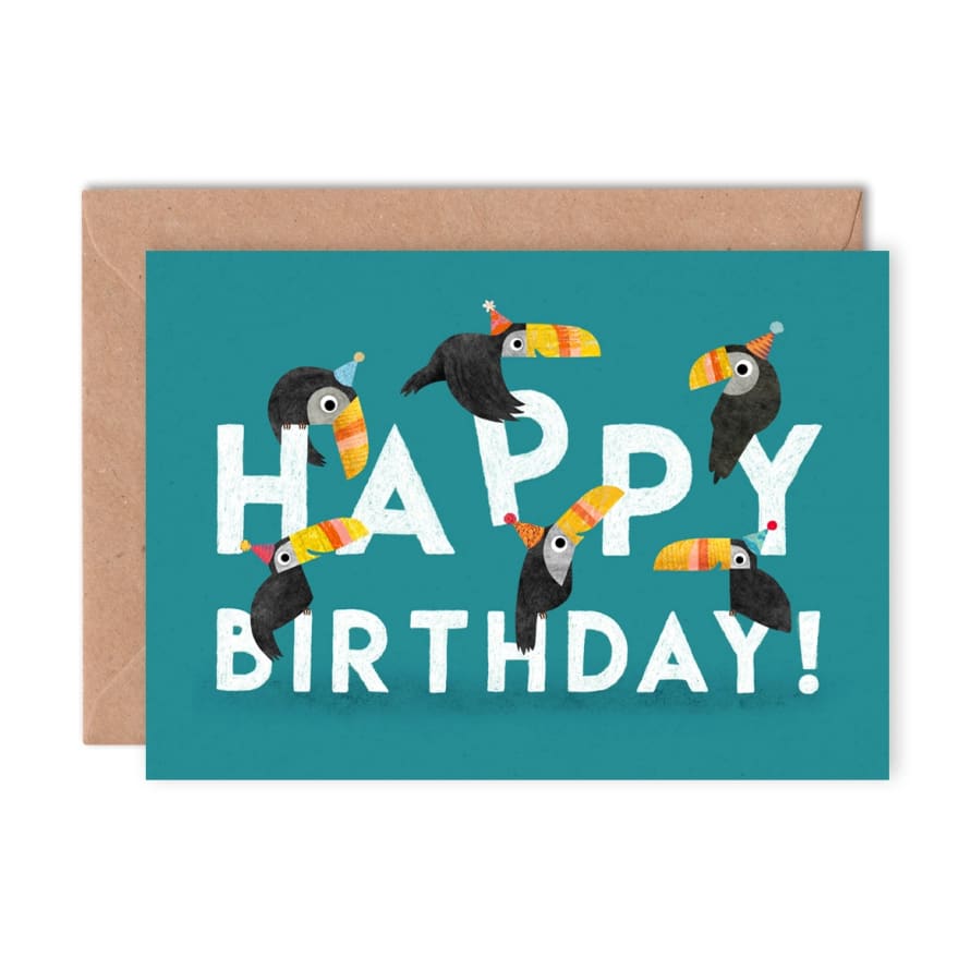 Emily Nash Illustration Happy Birthday Toucan Greeting Card