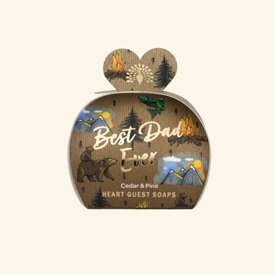 The English soap company Best Dad Cedar and Pine Guest Soap