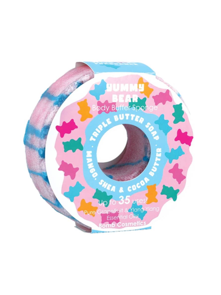Bomb Cosmetics Yummy Bear Donut Body Buffer Sponge