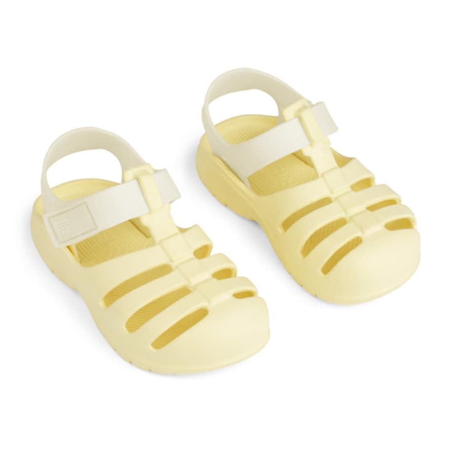 Liewood : Beau Eva Strap Waterproof Kids Sandals - Lemonade / Cloud Cream
