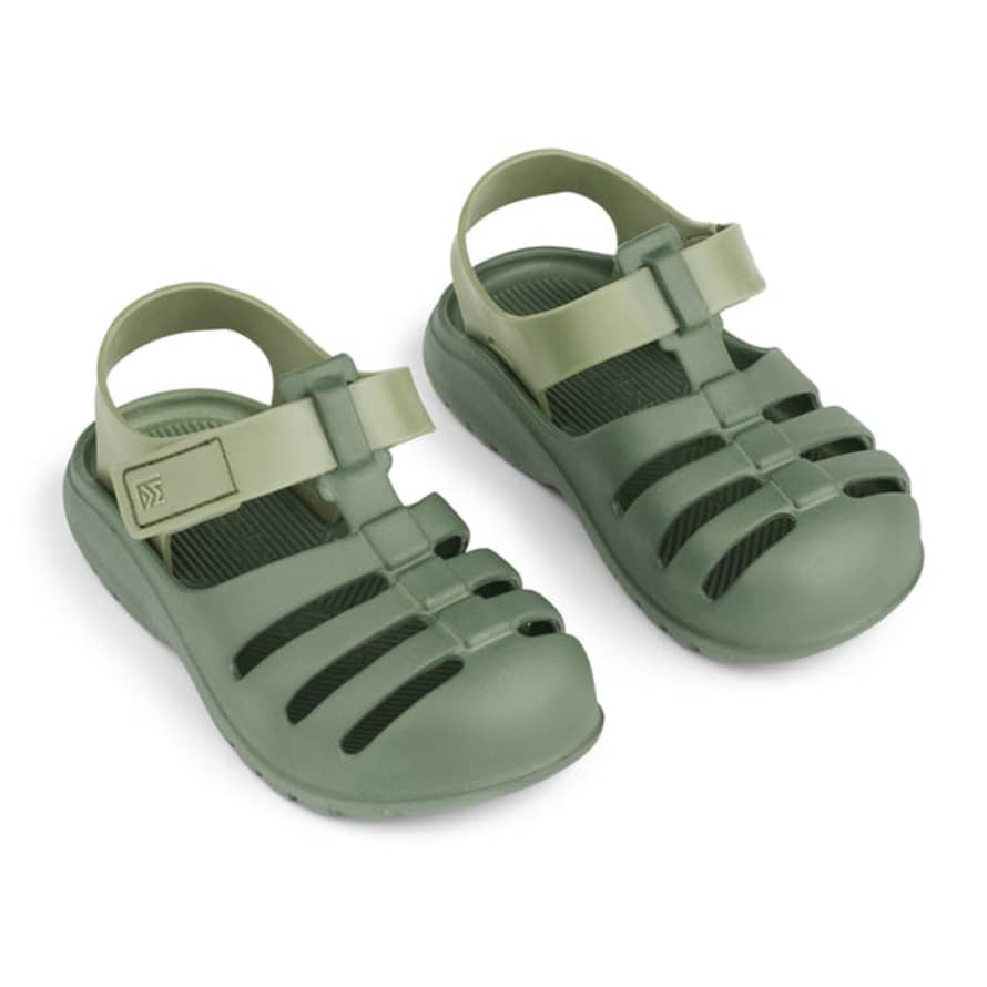 Liewood Beau Eva Strap Waterproof Kids Sandals - Tea / Faune Green