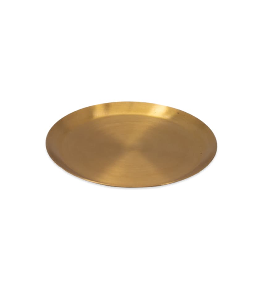 Fog Linen Work Antiqued Brass Plate, Medium