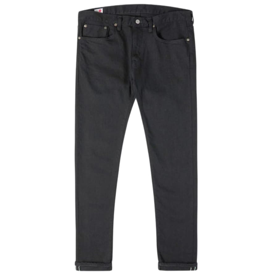 Edwin 'made In Japan' Jeans (slim Tapered) Black Rinsed Kaihara Selvage 12.5oz