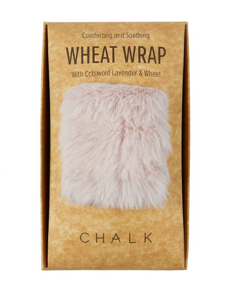 Chalk Wheat Wrap Luxury Fur Soft Pink