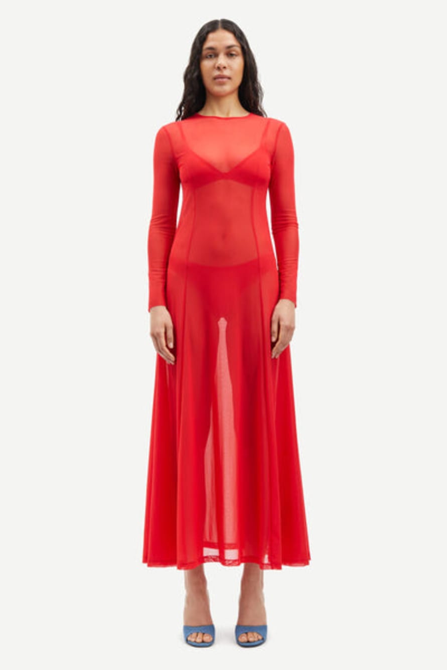  Samsoe Samsoe Sajosie Dress - True Red