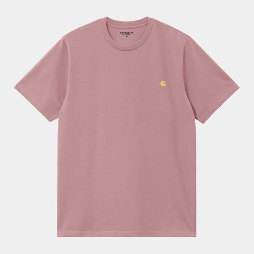 Carhartt T-shirt Chase Glassy Pink / Gold