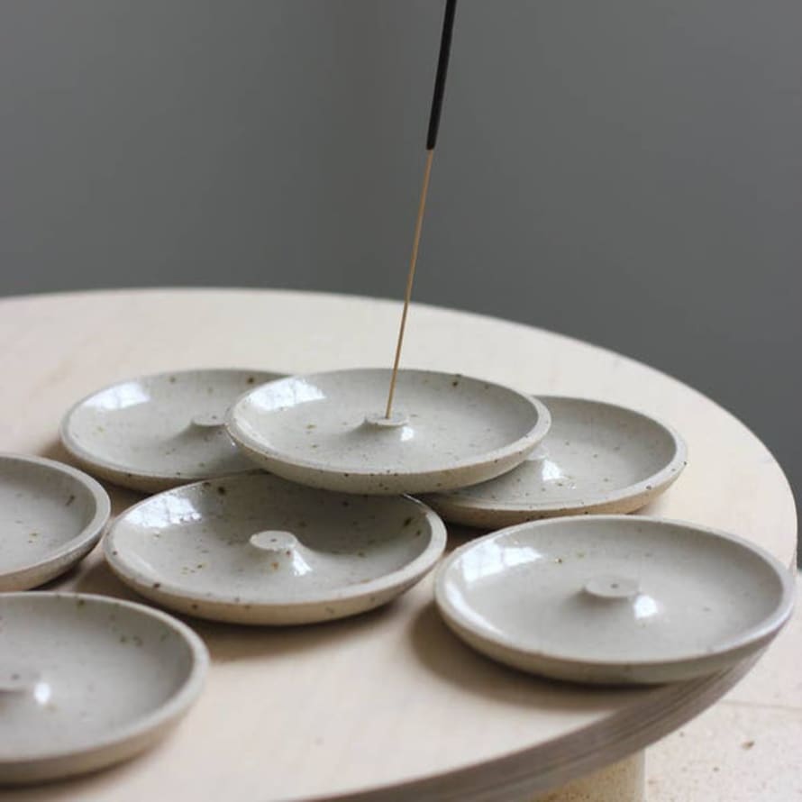 Eleanor Torbati Ceramics Speckled Stoneware Incense Holder
