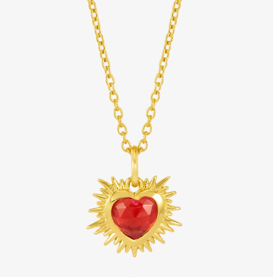 Rachel Jackson Electric Love Birthstone Heart Necklace