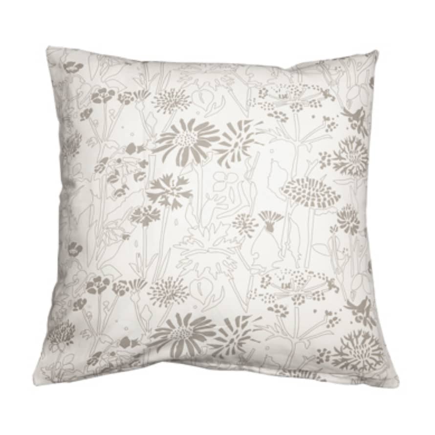 Storefactory SLOVIK Cotton Floral Cushion Cover - white 