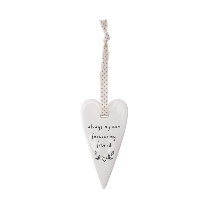 CGB Giftware Send Mum Love Assorted Ceramic Heart Hanging Decoration