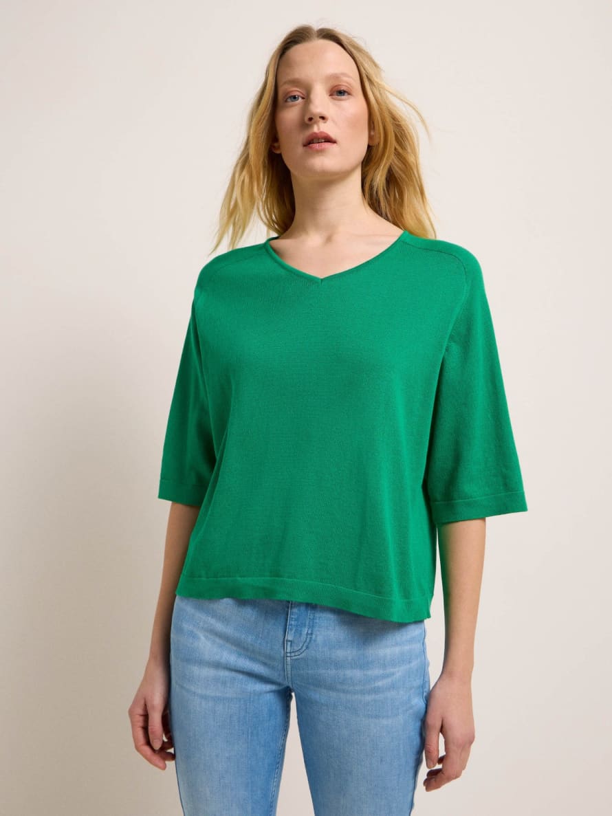 Lanius Green Knitted Organic Cotton Top