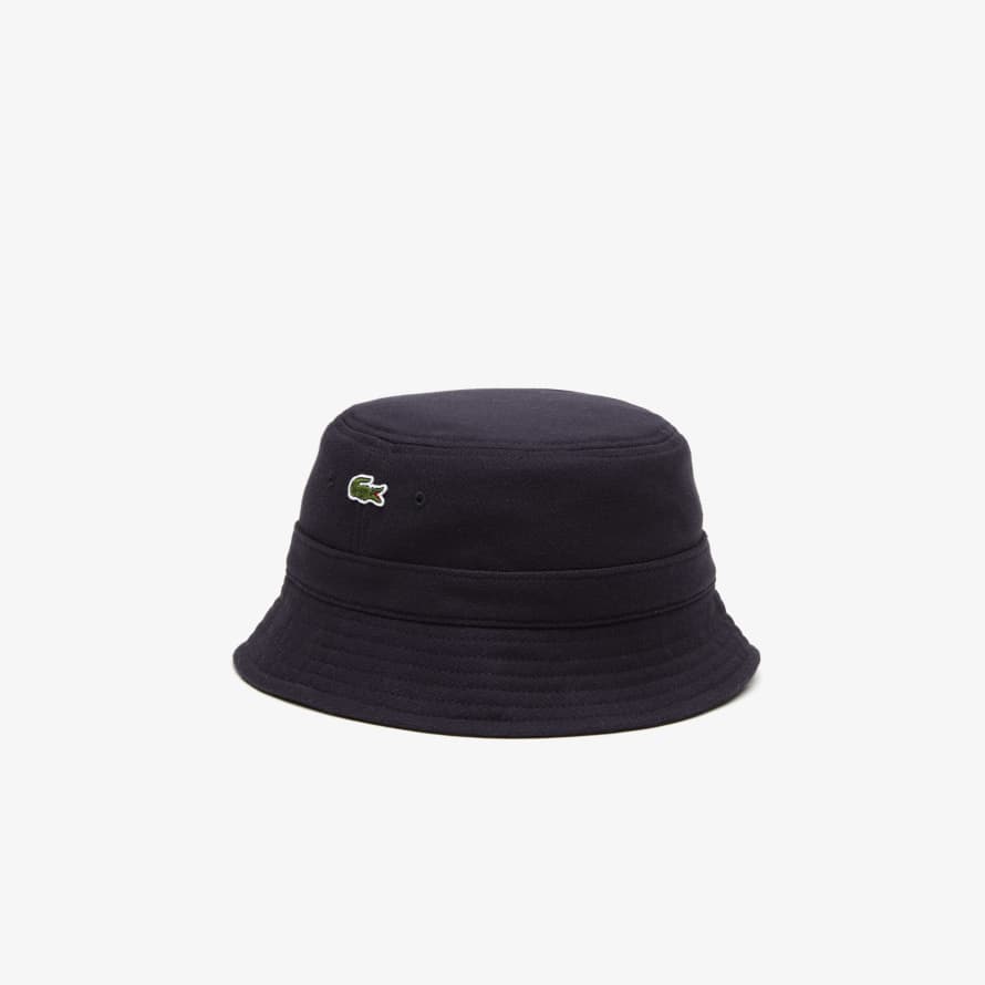 Lacoste Navy Organic Cotton Bucket Hat 