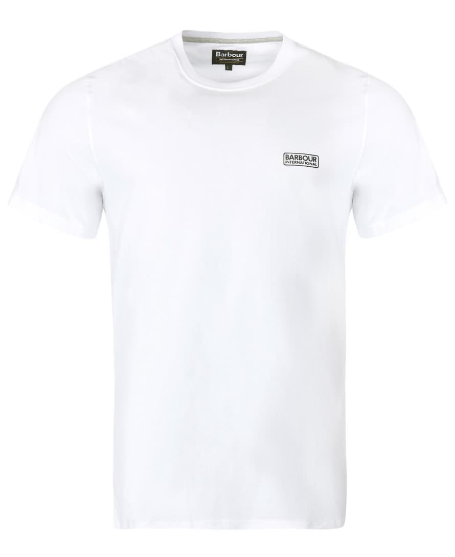 Barbour White Small Logo T Shirt