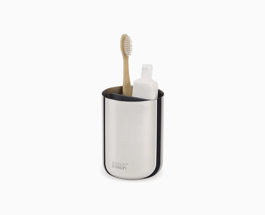 Joseph Joseph EasyStore Luxe Stainless-steel Toothbrush Caddy