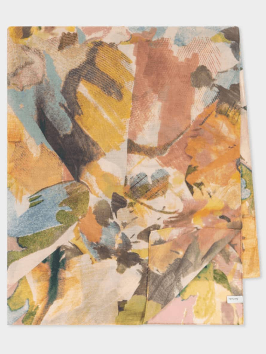 Paul Smith Floral Collage Silk Scarf W1a-250g-m944