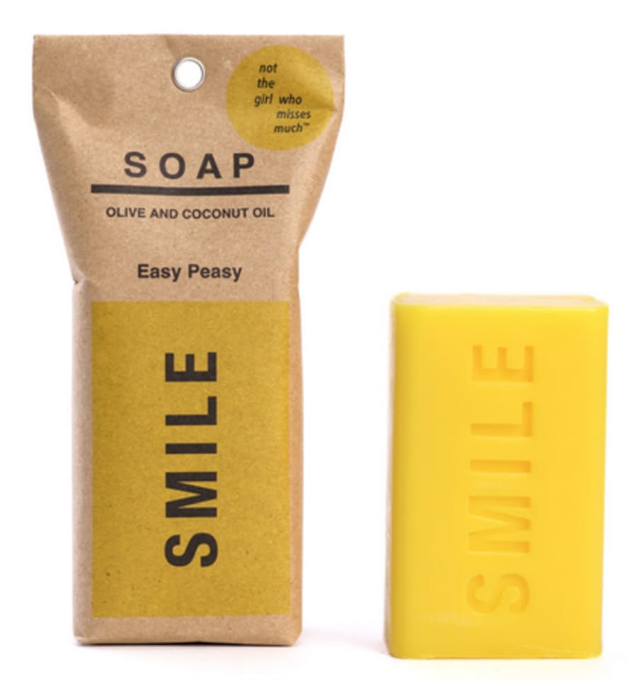 not the girl who misses much soap Smile Easy Peasy