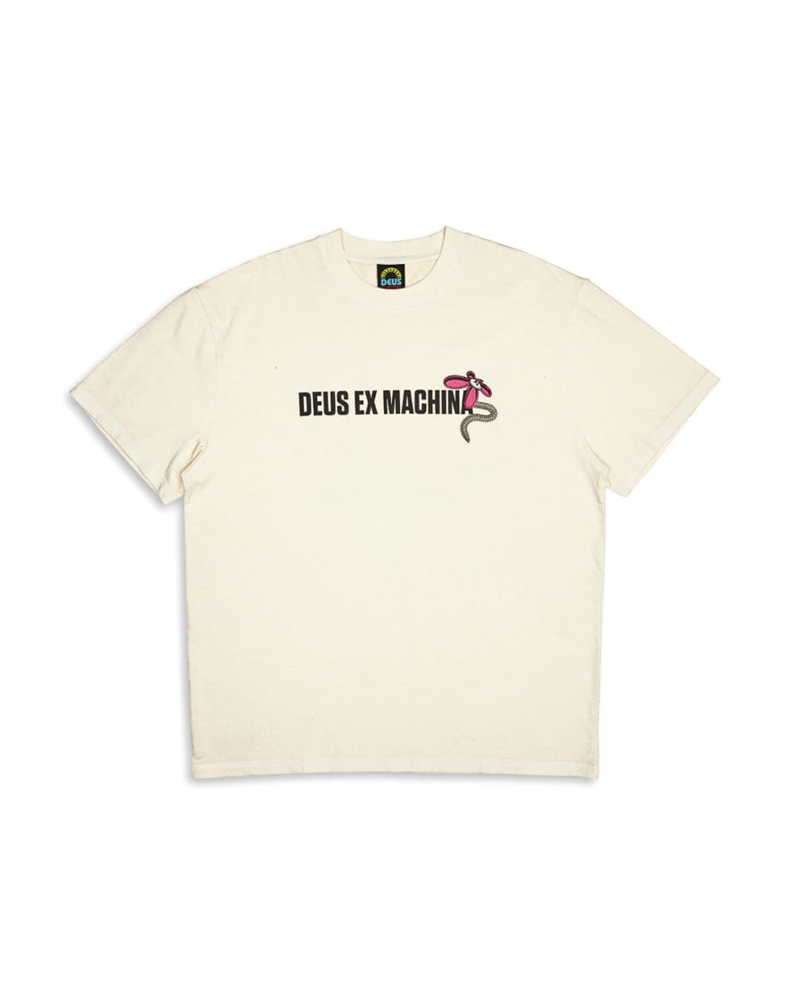 Deus Ex Machina Surf Shop T-Shirt - Dirty White