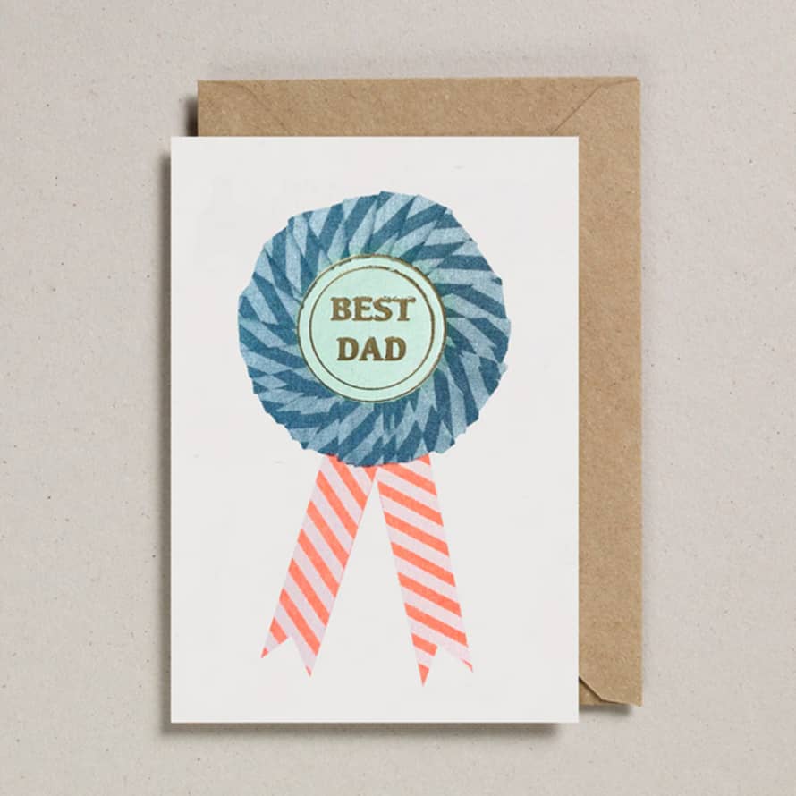 Petra Boase Best Dad Rosette Card